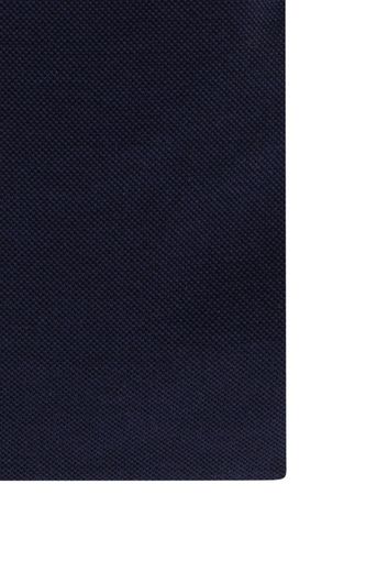 John Miller overhemd mouwlengte 7 Slim Fit extra slim fit donkerblauw effen katoen