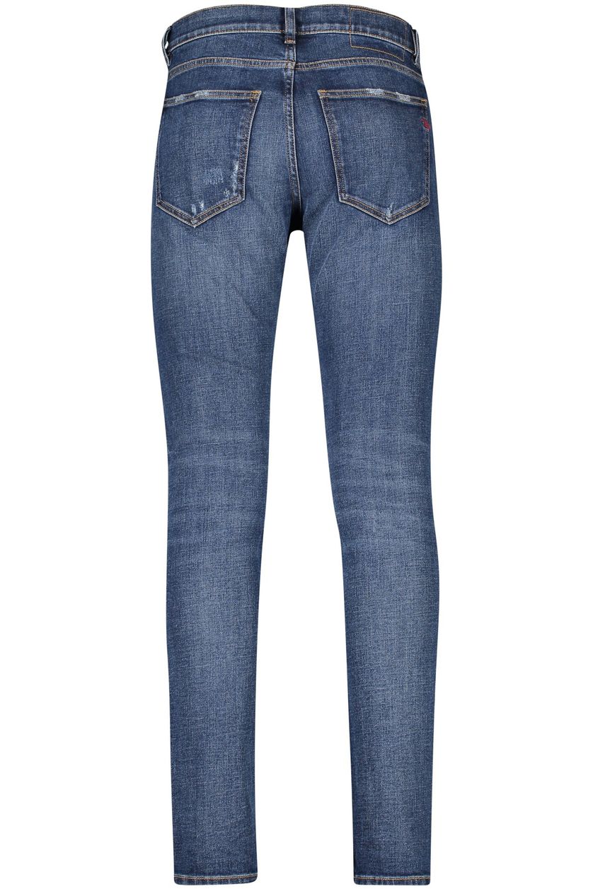 Diesel jeans blauw effen katoen D-strukt normale fit
