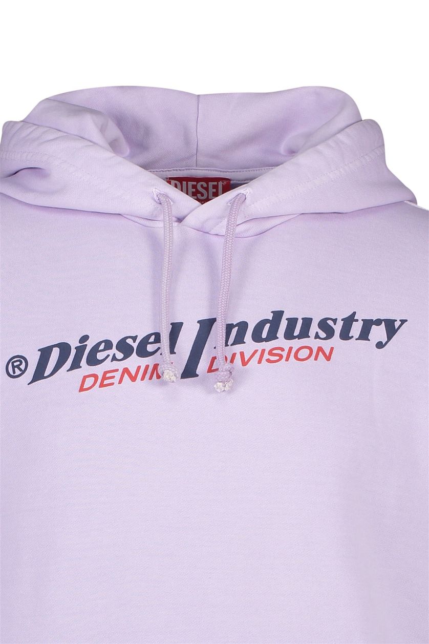 Diesel sweater paars effen katoen  