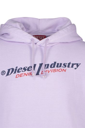 sweater Diesel paars effen katoen  