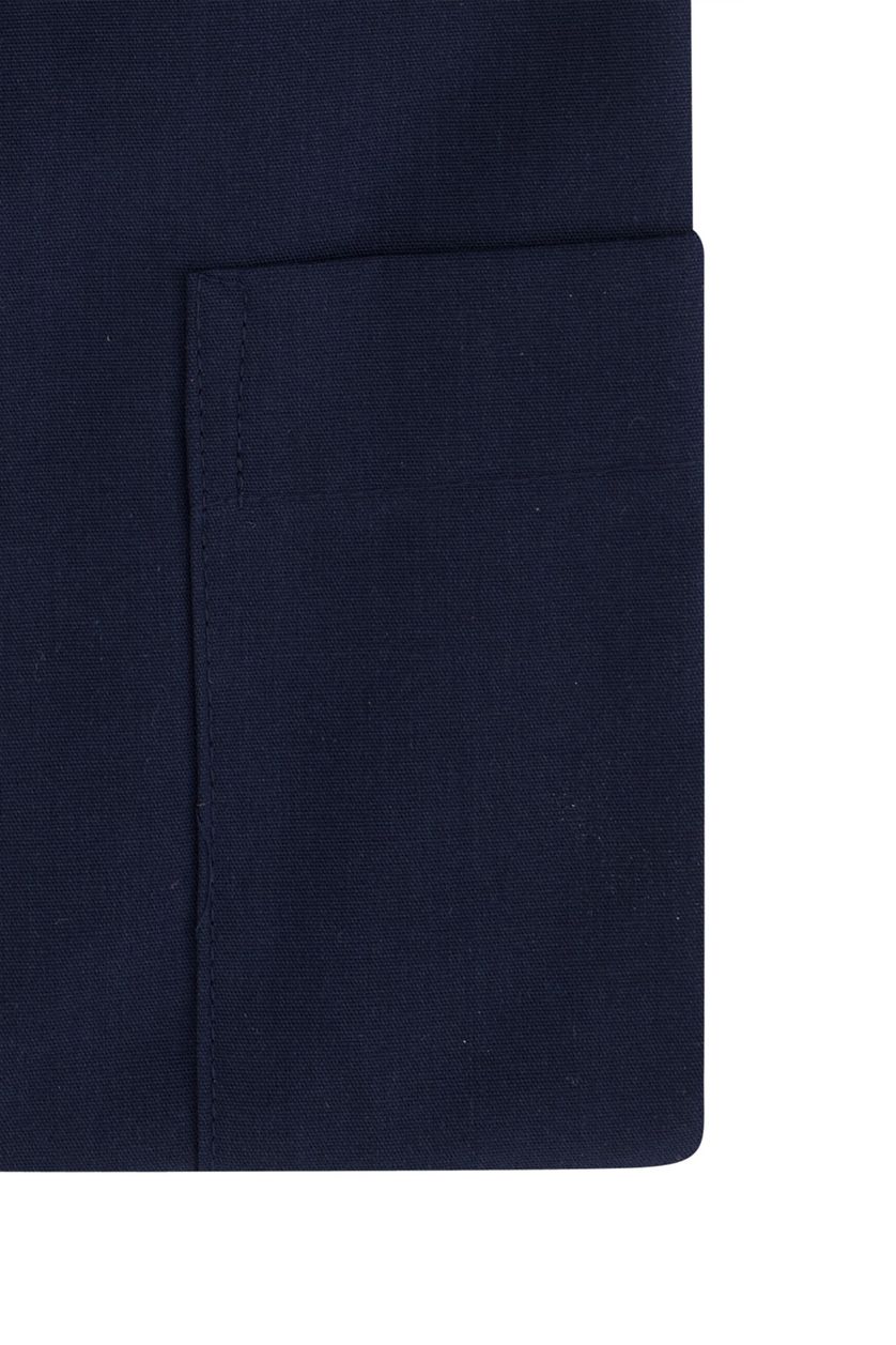 Seidensticker business overhemd donkerblauw effen katoen normale fit