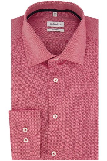 Seidensticker business overhemd  normale fit roze effen katoen