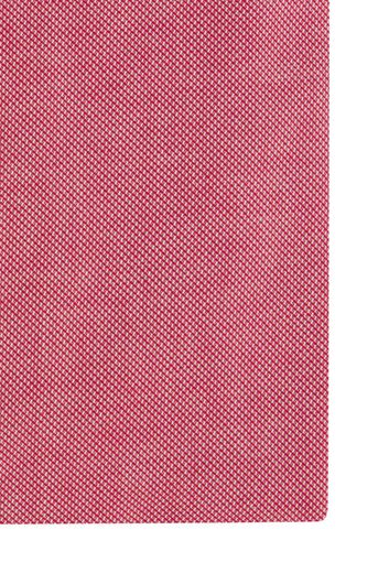 business overhemd Seidensticker  roze effen katoen normale fit 