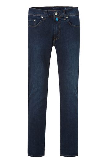 jeans Pierre Cardin donkerblauw effen denim Lyon