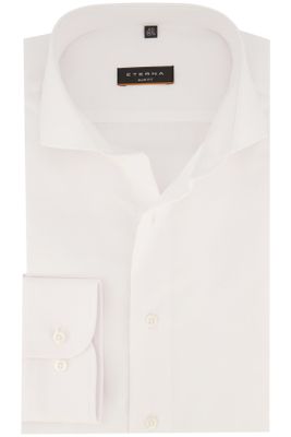 Eterna Eterna business overhemd Slim Fit wit effen katoen slim fit strijkvrij