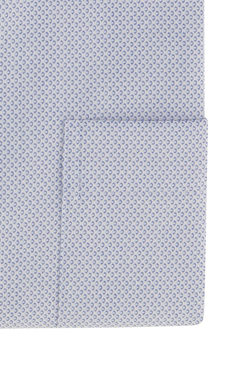 Eterna business overhemd Comfort Fit lichtblauw met print