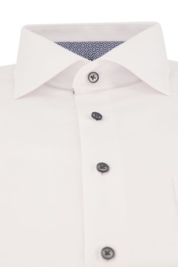 Eterna overhemd mouwlengte 7 normale fit wit geprint katoen