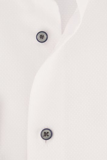 Eterna overhemd mouwlengte 7 normale fit wit geprint katoen
