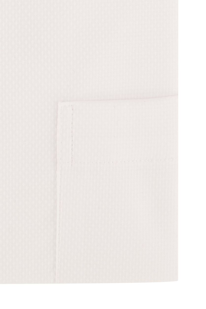 Eterna overhemd mouwlengte 7 wit geprint katoen normale fit