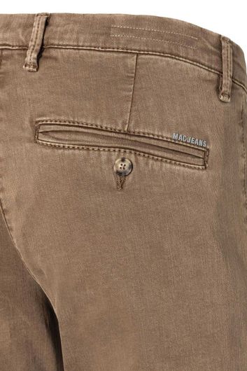 Mac jeans bruin effen katoen zonder omslag