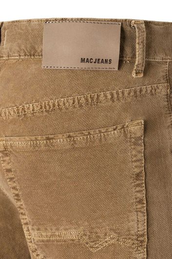 Mac jeans bruin effen katoen met steekzakken