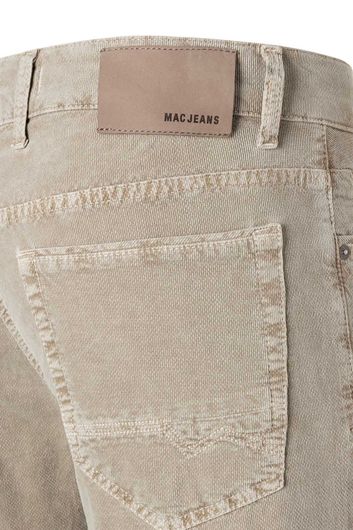 jeans Mac beige effen katoen 