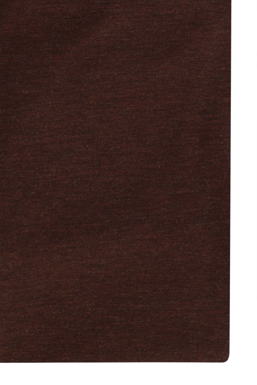 Olymp business overhemd  bruin effen katoen normale fit