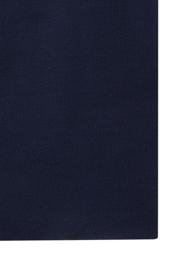 business overhemd Olymp Level Five donkerblauw effen katoen extra slim fit 