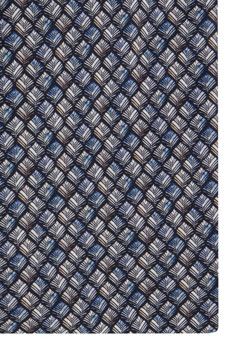 Olymp overhemd mouwlengte 7 Luxor Modern Fit blauw geprint katoen normale fit