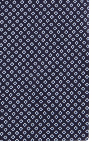 business overhemd Olymp Level Five blauw geprint katoen extra slim fit 