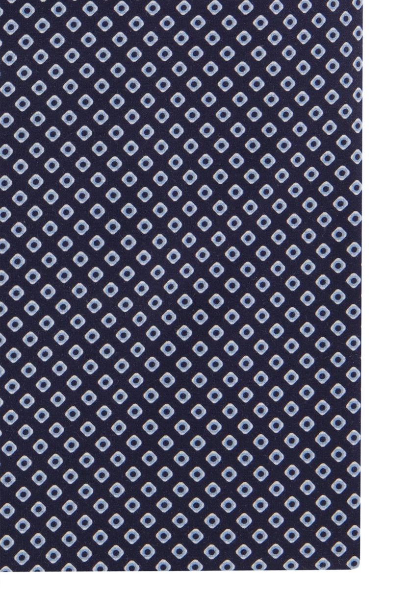 Olymp business overhemd Level Five blauw geprint katoen extra slim fit