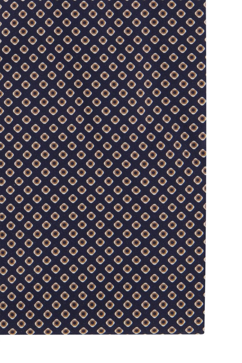 Olymp overhemd mouwlengte 7 Level Five donkerblauw geprint katoen extra slim fit