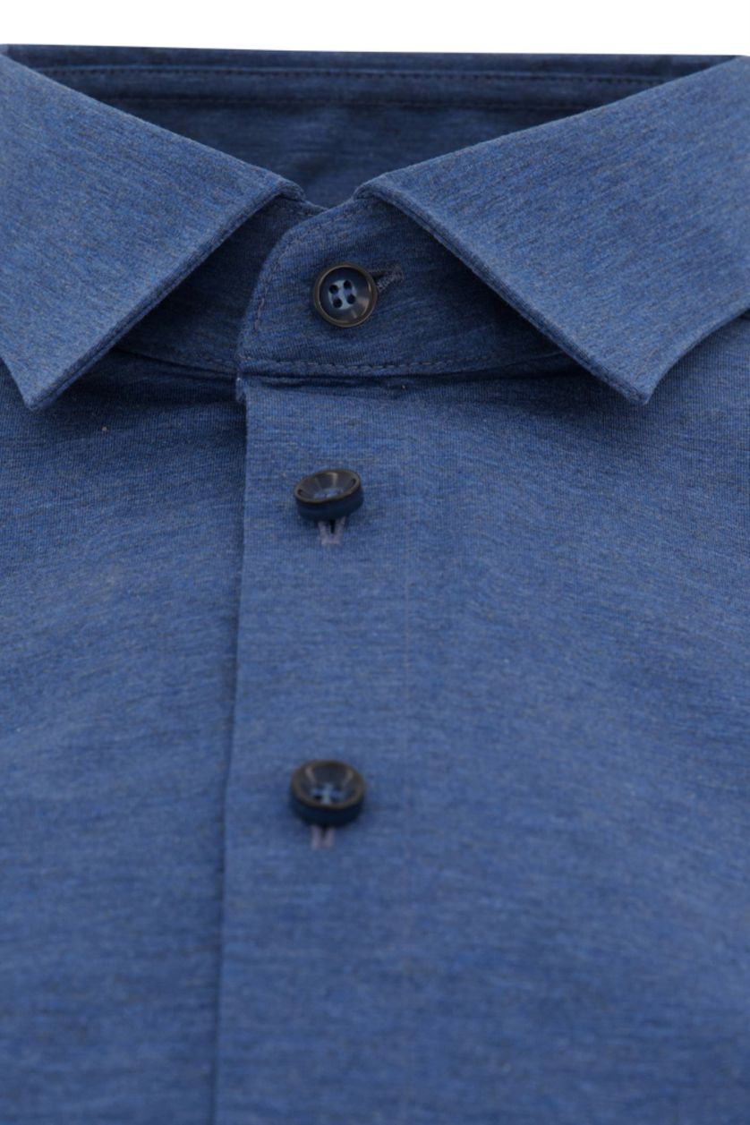 Olymp overhemd mouwlengte 7 Level Five donkerblauw effen katoen extra slim fit
