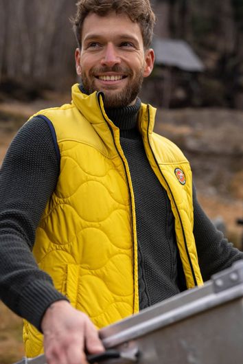 New Zealand winterjas geel effen rits normale fit 