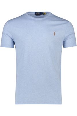 Polo Ralph Lauren Polo Ralph Lauren t-shirt lichtblauw effen katoen normale fit