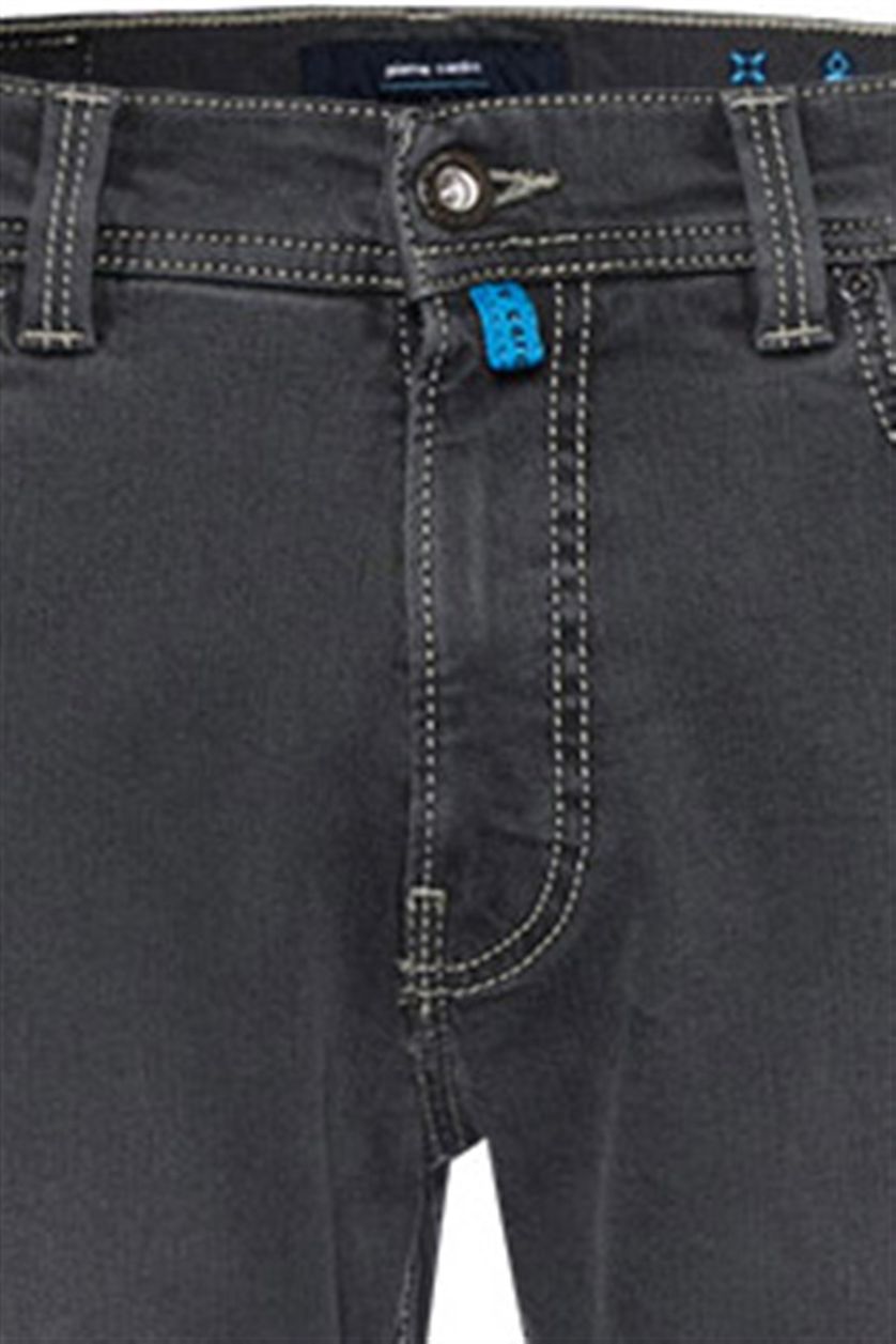 Pierre Cardin jeans grijs effen katoen Lyon met steekzakken