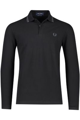 Fred Perry Zwart poloshirt Fred Perry katoen normale fit