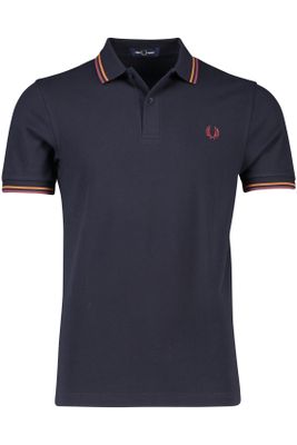 Fred Perry Fred Perry poloshirt normale fit donkerblauw uni