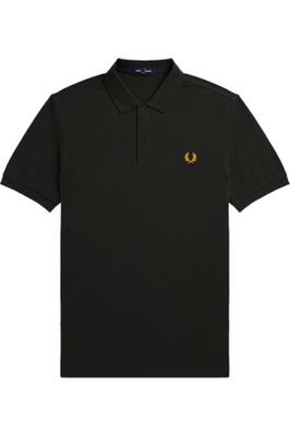 Fred Perry Fred Perry poloshirt normale fit donkergroen effen katoen