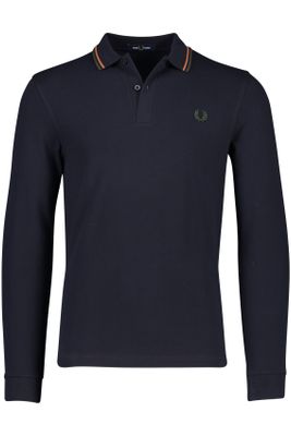 Fred Perry Fred Perry polo donkerblauw uni katoen normale fit