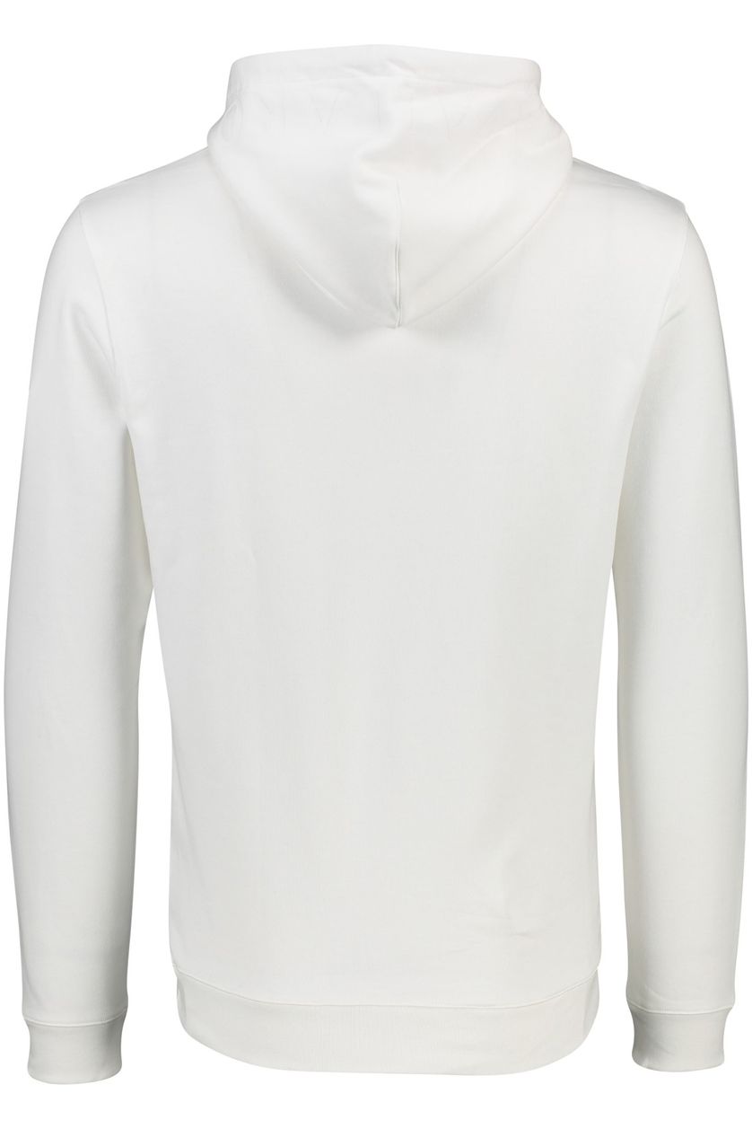 Cavallaro sweater wit effen katoen hoodie 