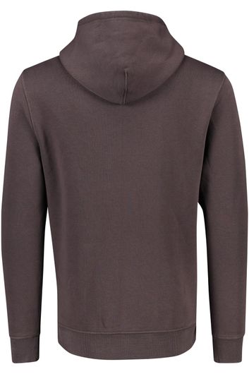 sweater Butcher of Blue bruin effen hoodie 