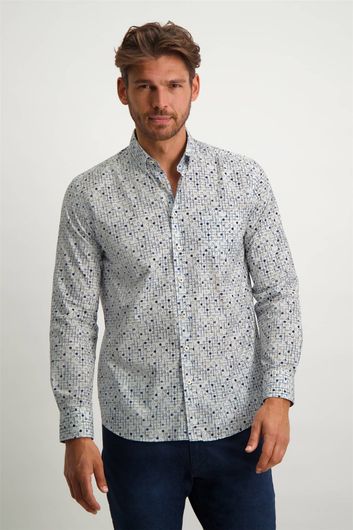 Wit casual overhemd State of Art button down boord