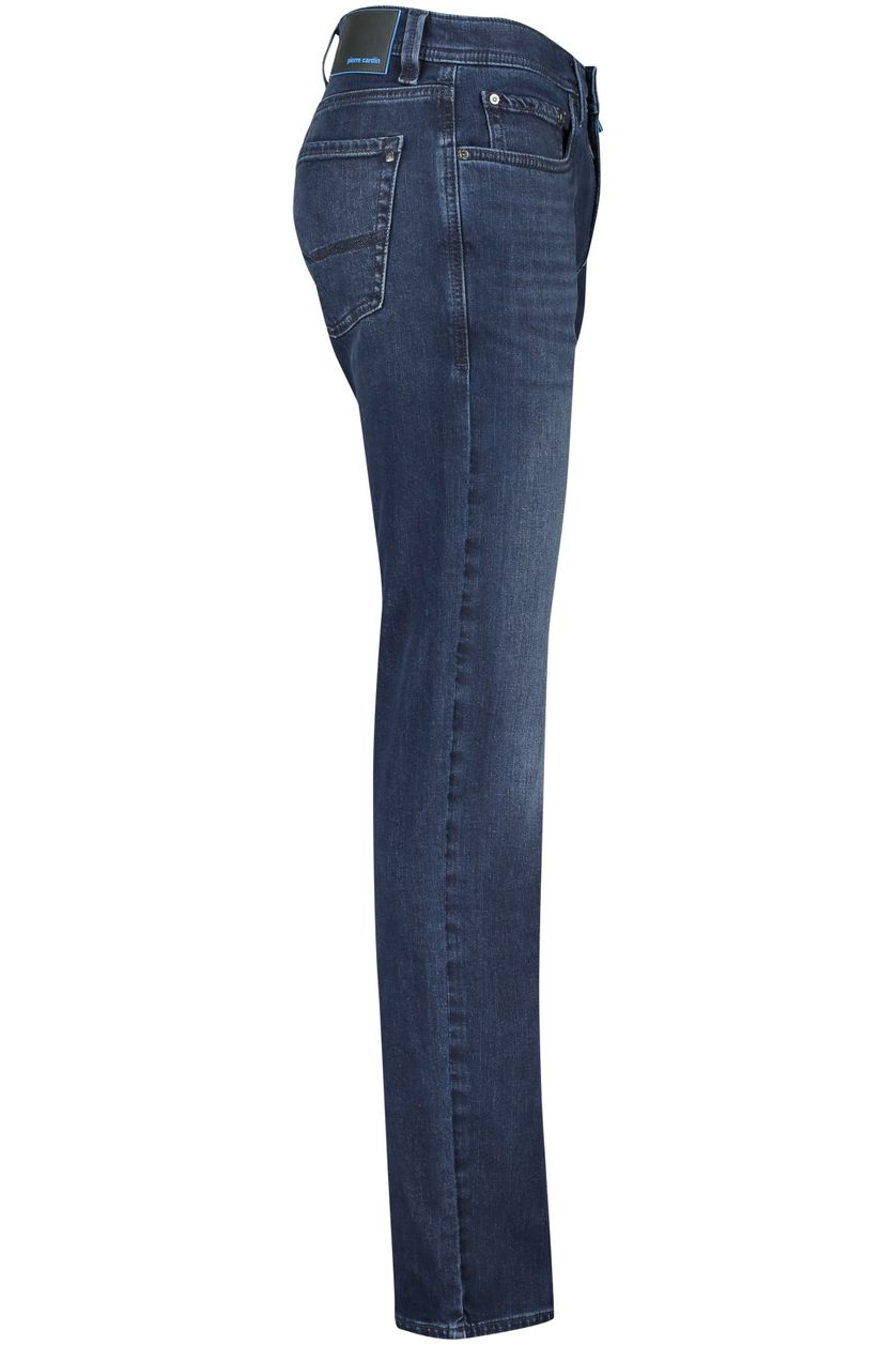 Donkerblauwe uni jeans Pierre Cardin katoen 