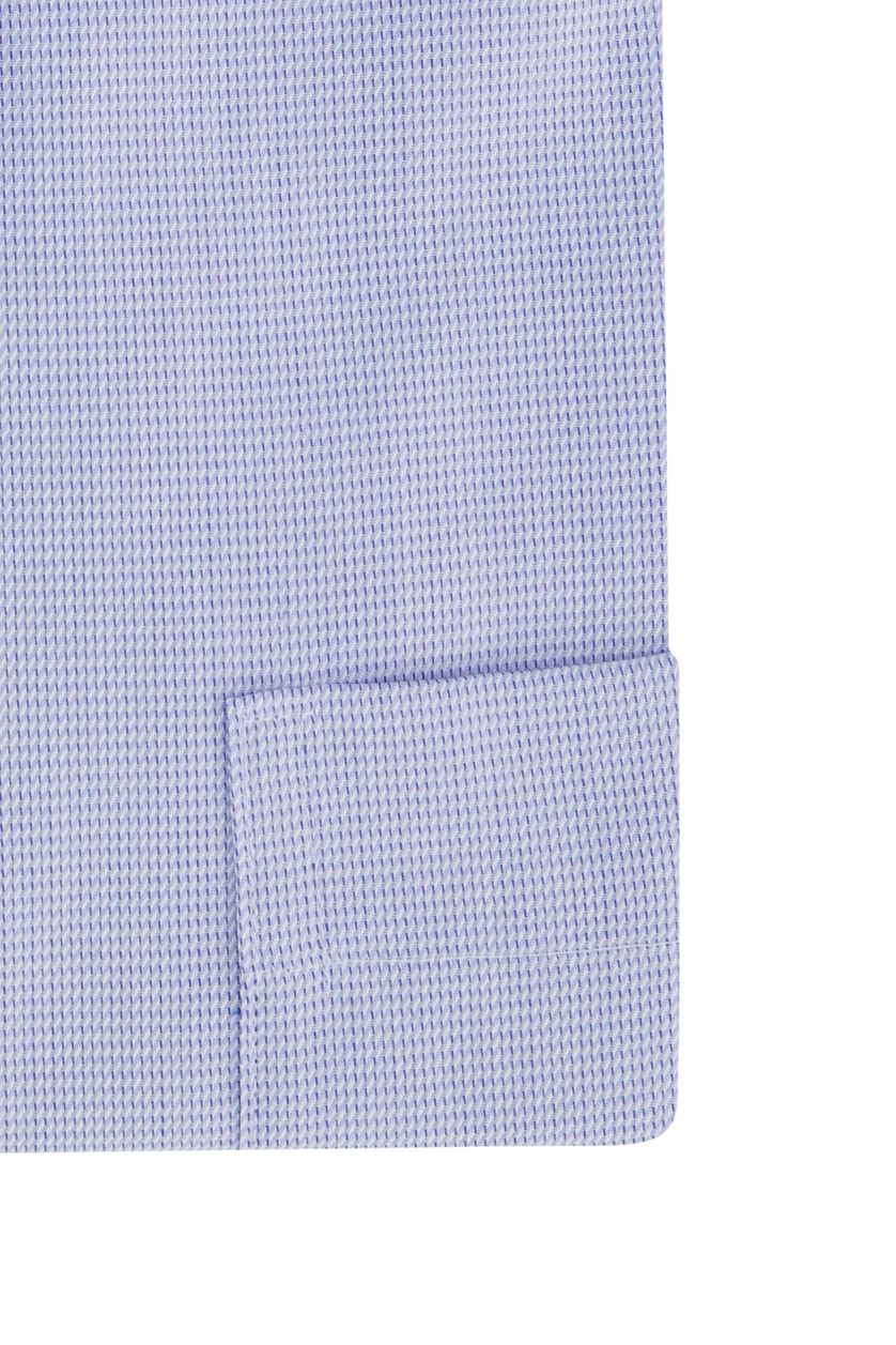 Eterna overhemd korte mouw Modern Fit lichtblauw effen 100% katoen