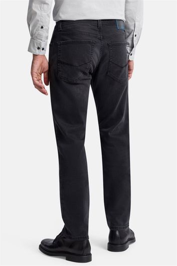 Pierre Cardin jeans Lyon grijs effen katoen met steekzakken