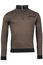 Baileys sweater opstaande kraag bruin effen katoen