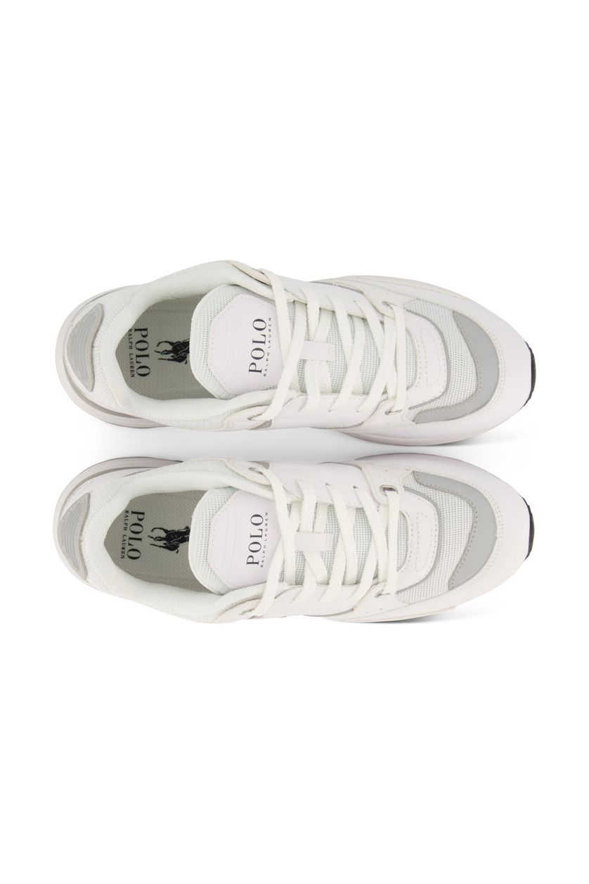 Witte Polo Ralph Lauren sneakers met logo leer