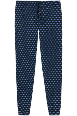 Schiesser Schiesser pyjamabroek donkerblauw geprint katoen
