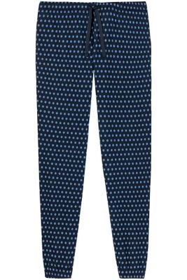 Schiesser Schiesser pyjamabroek geprint katoen donkerblauw 