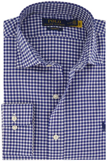 casual overhemd Polo Ralph Lauren blauw geruit katoen normale fit 