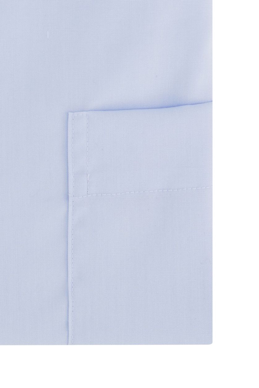 Eterna business overhemd Modern Fit lichtblauw effen katoen normale fit contrast knopen