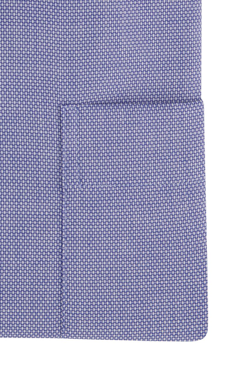 Eterna business overhemd Comfort Fit blauw geruit katoen wijde fit