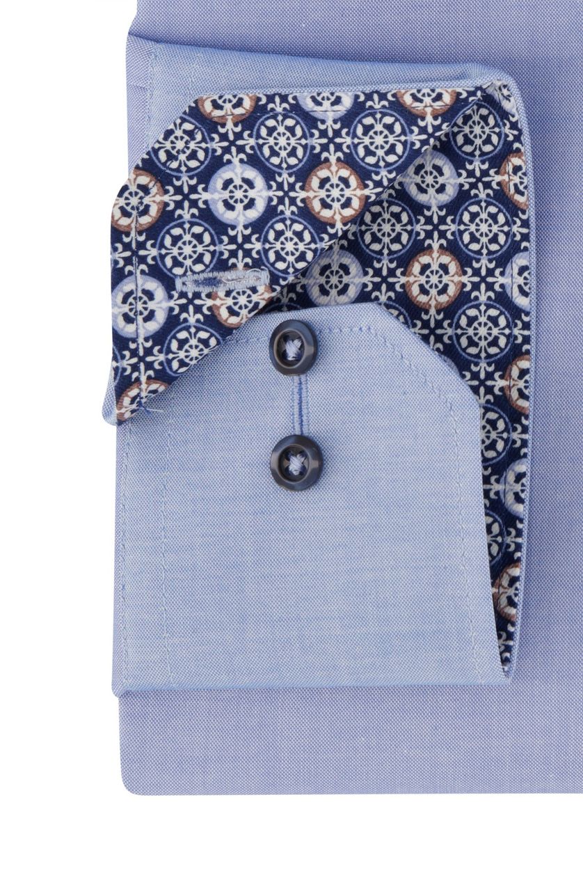 Eterna business overhemd Comfort Fit lichtblauw effen met borstzak