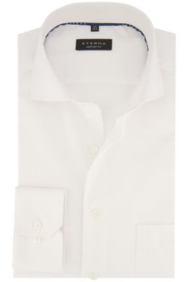 Eterna Zakelijk Eterna overhemd Modern Fit wit uni met borstzak
