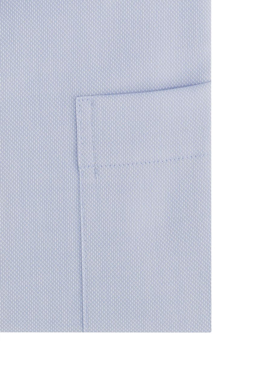Eterna business overhemd Modern Fit lichtblauw geprint katoen normale fit