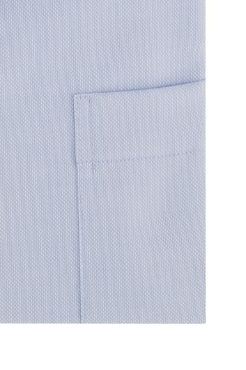 Eterna business overhemd Modern Fit normale fit lichtblauw geprint katoen