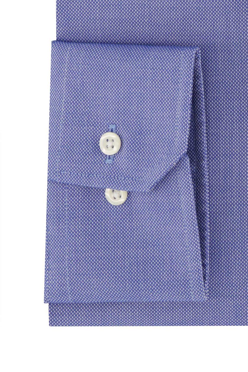 Eterna business overhemd Modern Fit donkerblauw geprint katoen normale fit