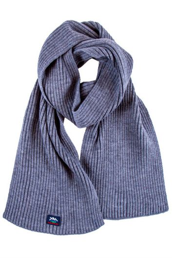 New Zealand sjaal blauw grijs effen 
