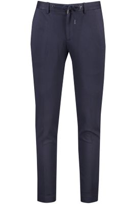 Born With Appetite Born With Appetite wollen pantalon elastische band donkerblauw effen 
